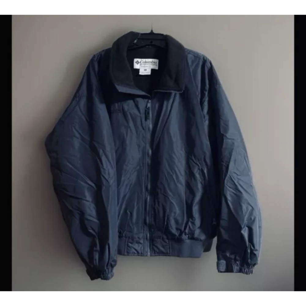 Columbia Mens Large Winter Jacket Lined Coat Size X-Large Zip Pockets